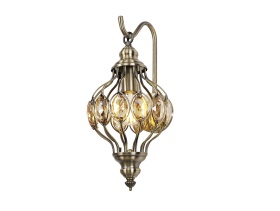 Marisa Crystal Wall Lights Diyas Armed Wall Lights